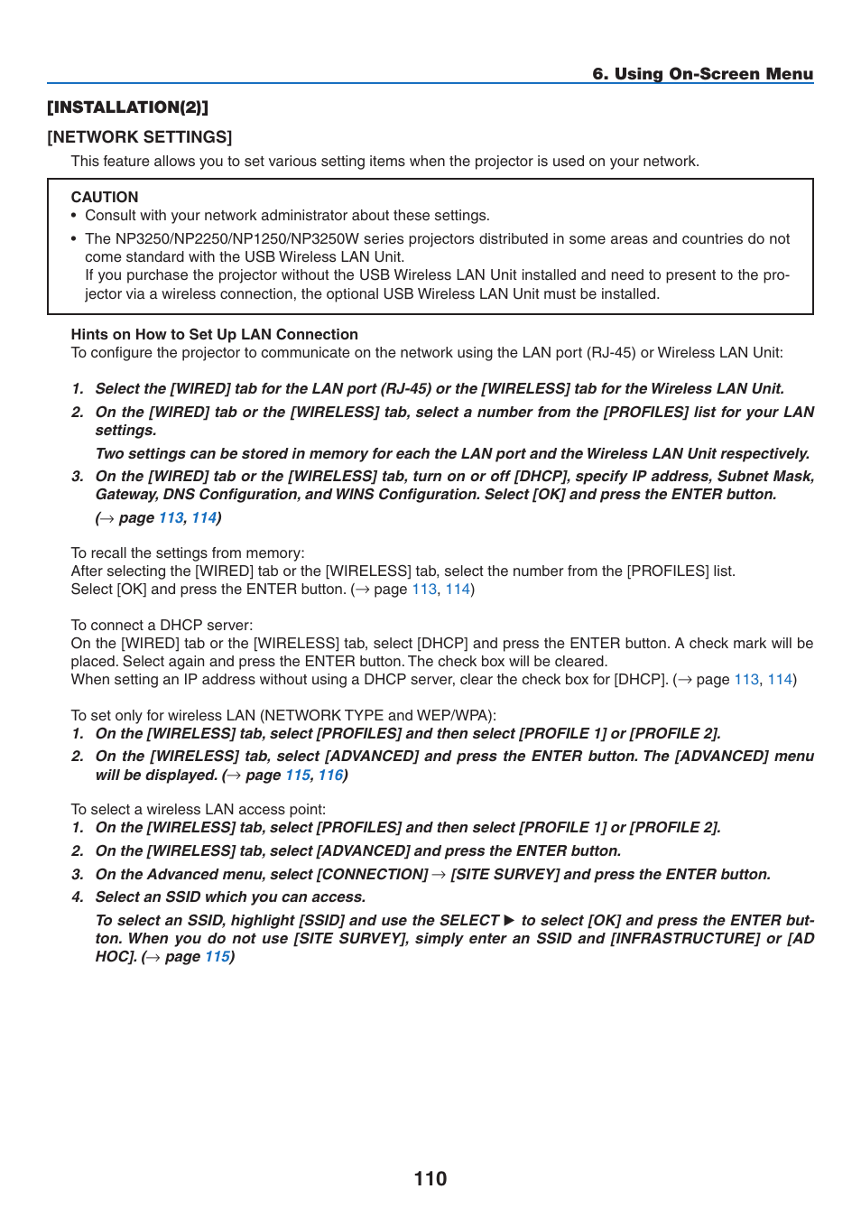 Installation(2) | NEC NP2250 User Manual | Page 124 / 183