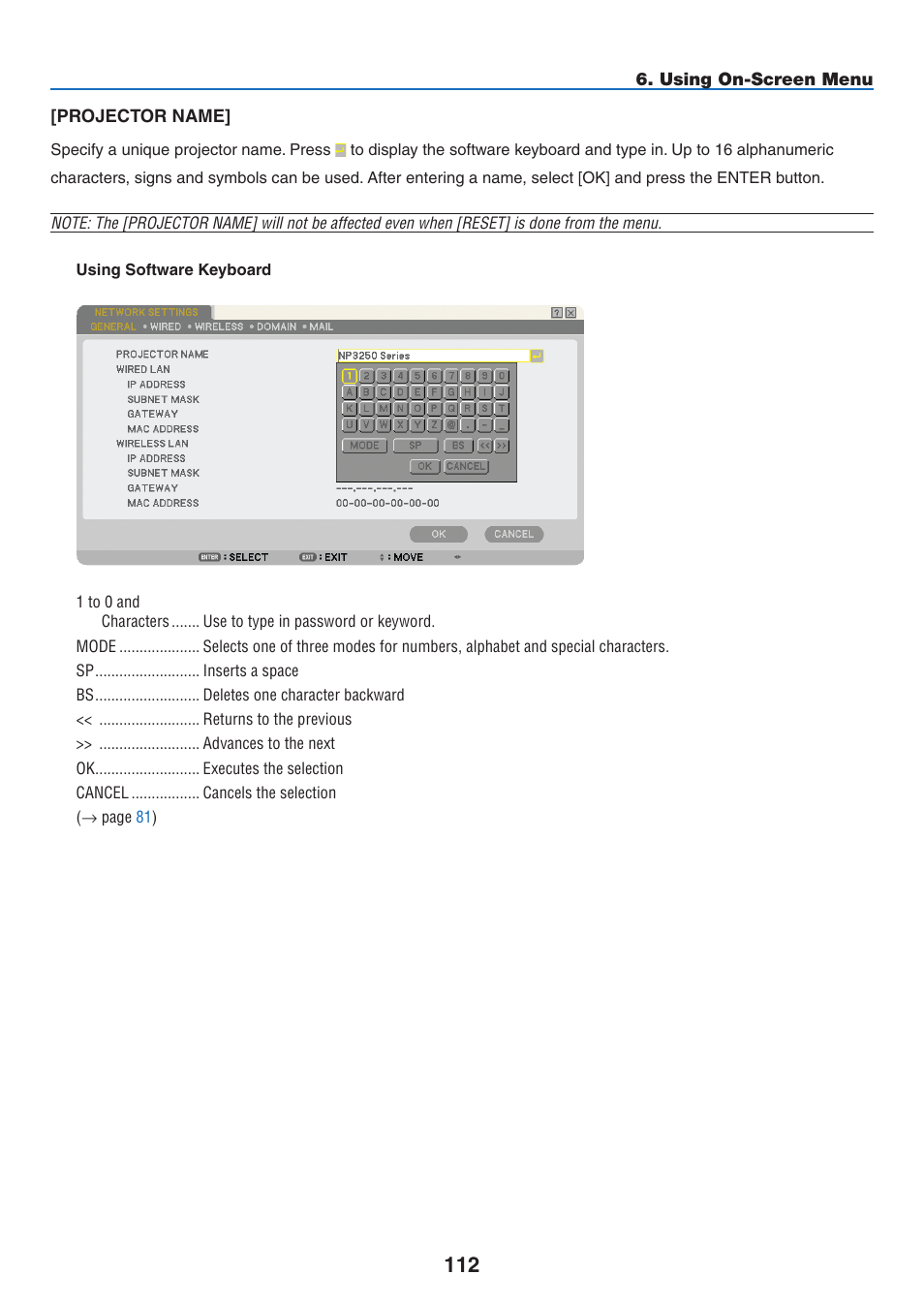 NEC NP2250 User Manual | Page 126 / 183