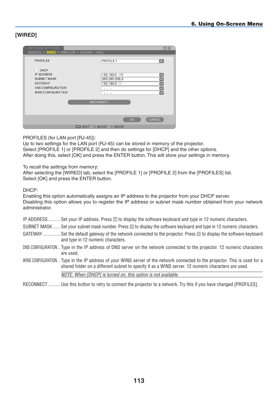 NEC NP2250 User Manual | Page 127 / 183