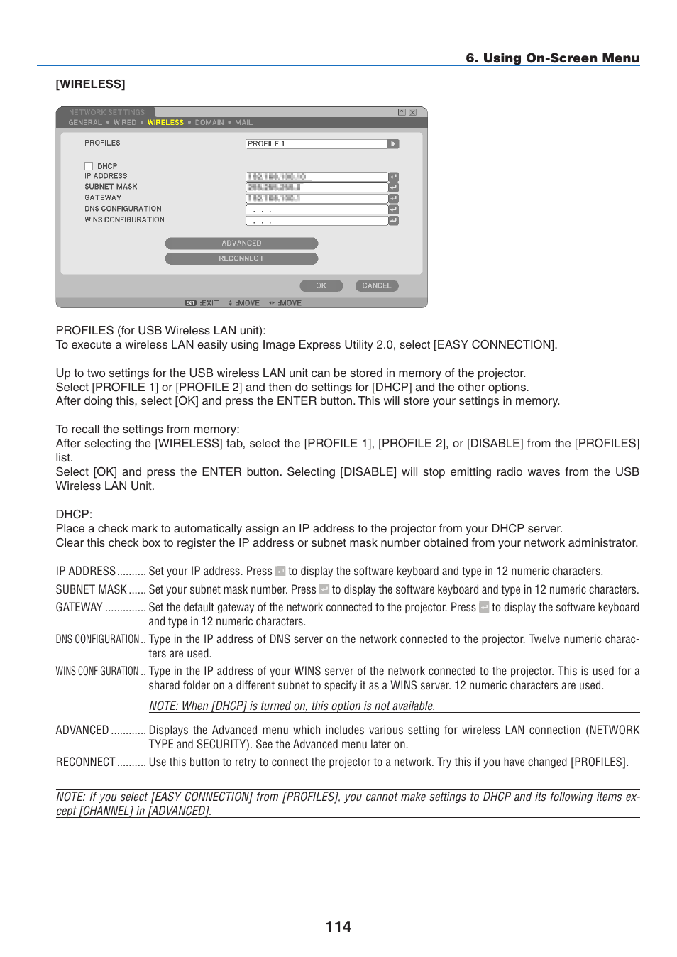 NEC NP2250 User Manual | Page 128 / 183