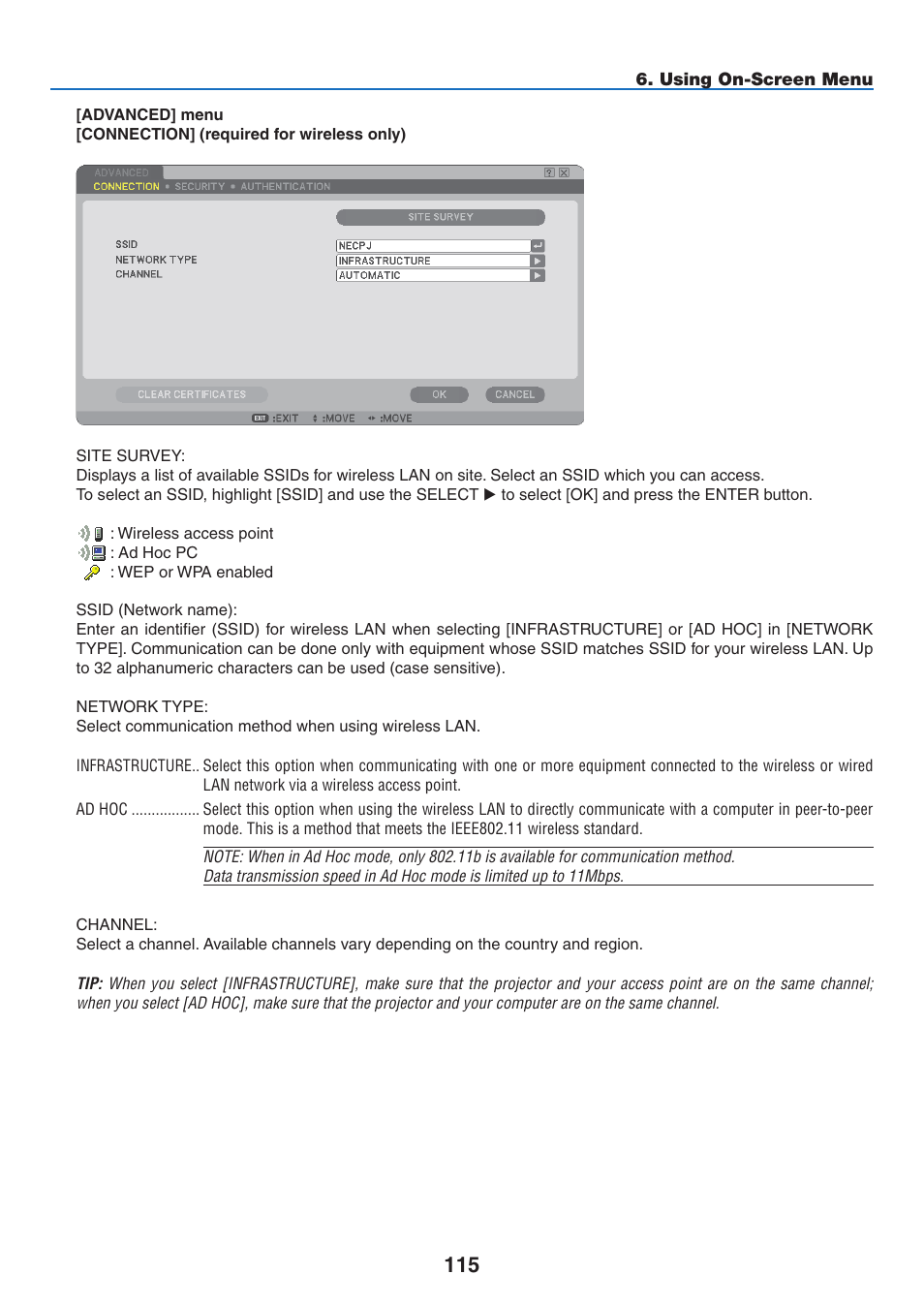 NEC NP2250 User Manual | Page 129 / 183