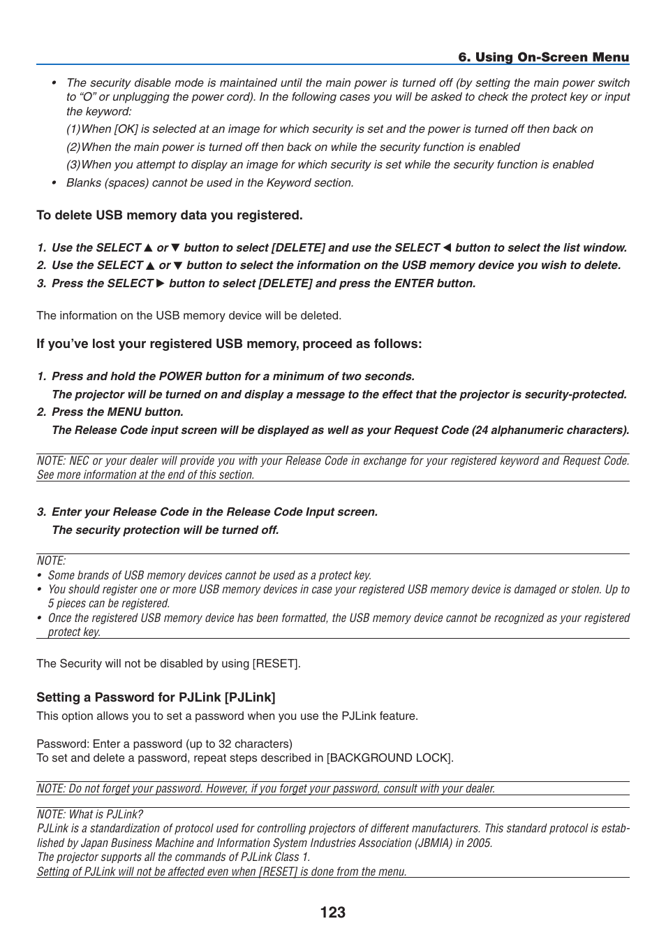 NEC NP2250 User Manual | Page 137 / 183