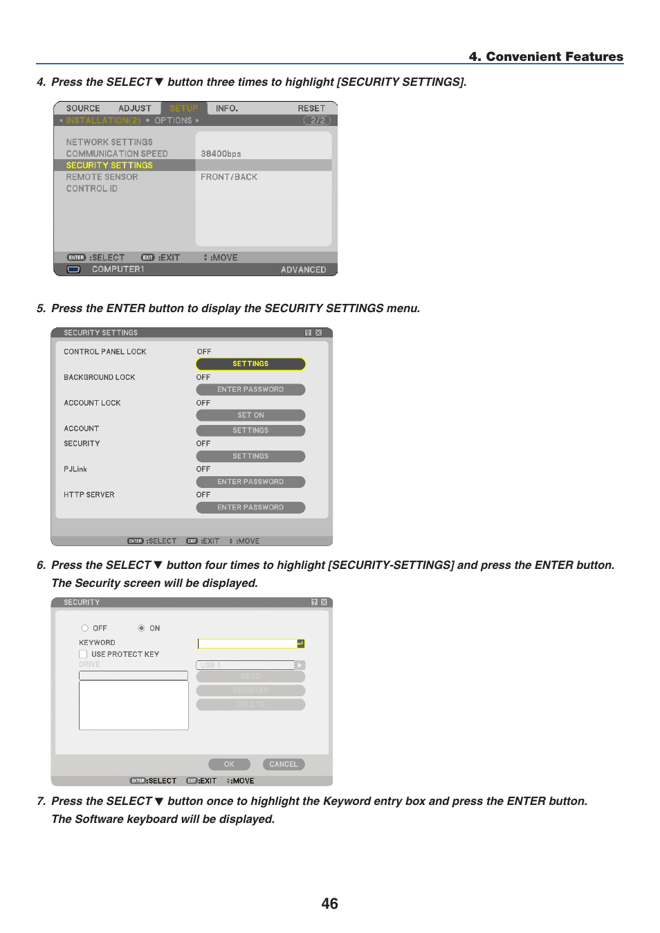NEC NP2250 User Manual | Page 60 / 183