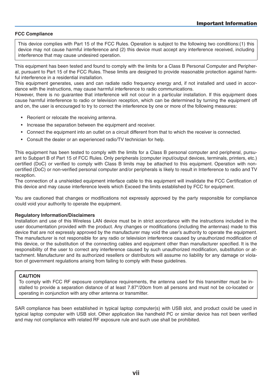 NEC NP2250 User Manual | Page 9 / 183