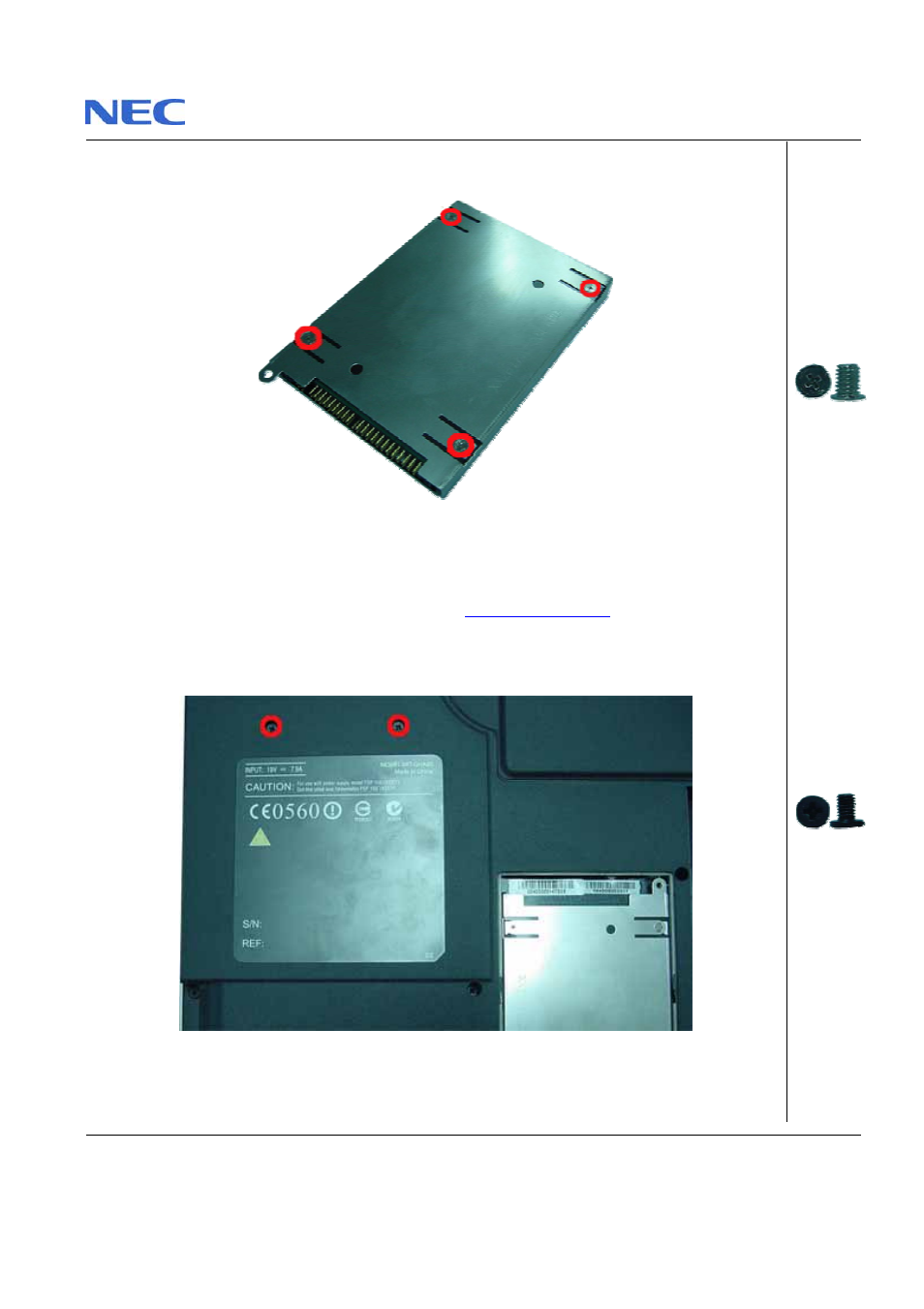 Removing the optical disk drive | NEC M400 User Manual | Page 7 / 30