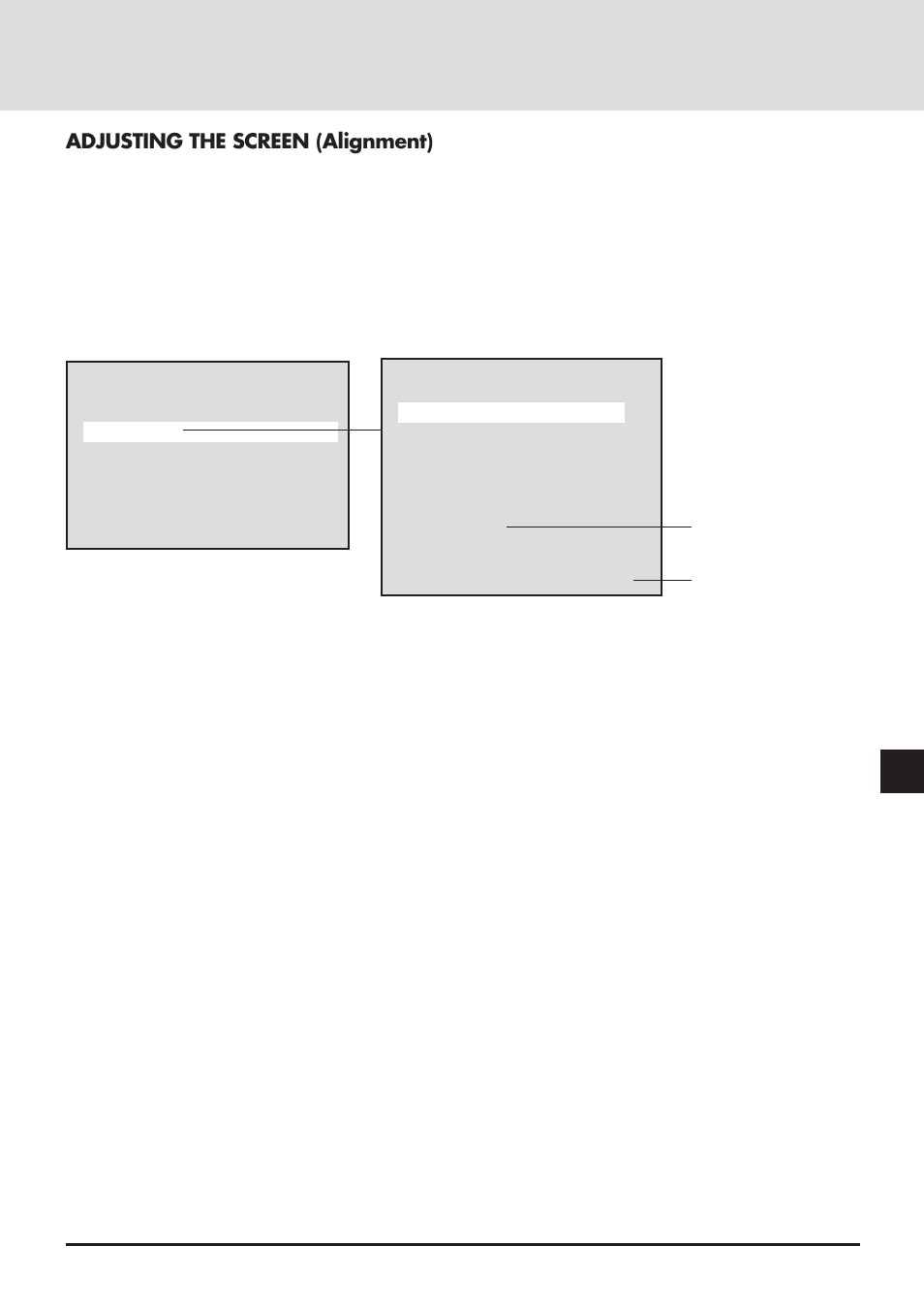 Adjusting the screen (alignment) | NEC GT2000 User Manual | Page 49 / 87