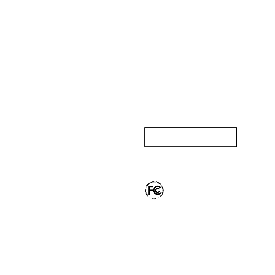 Fcc statement | NEC 4650N User Manual | Page 124 / 137