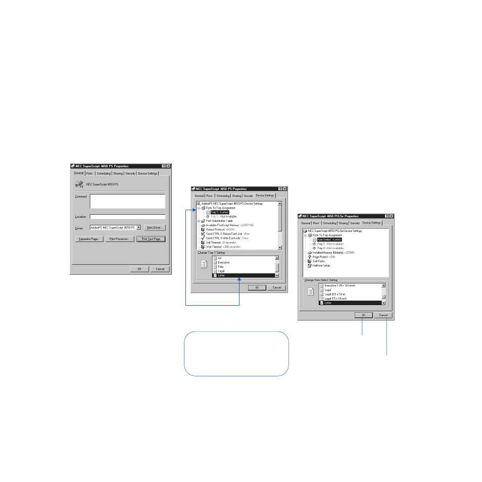 Using windows nt 4.0 printer driver, Installing options | NEC 4650N User Manual | Page 57 / 137