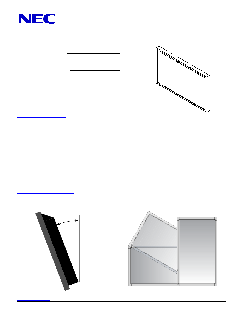 NEC MultiSync LCD3215 User Manual | 9 pages