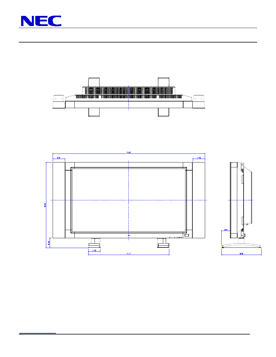 Lcd3215 installation guide, 32” lcd display | NEC MultiSync LCD3215 User Manual | Page 5 / 9