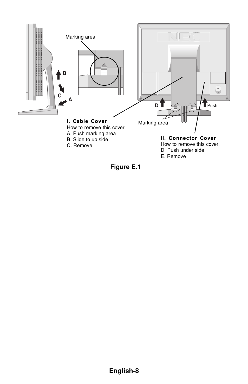 English-8, Figure e.1 | NEC LCD1530V User Manual | Page 9 / 23