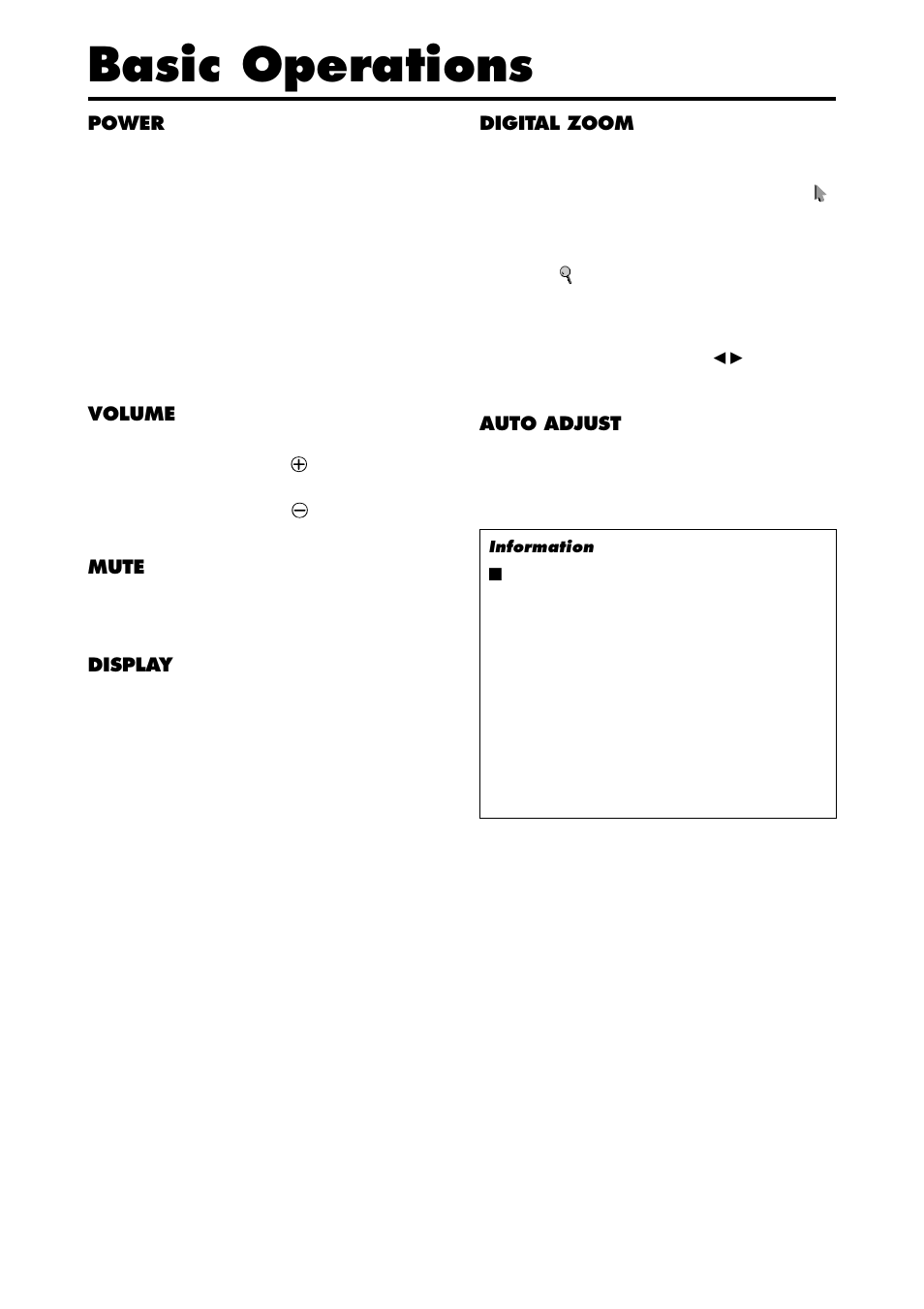 Basic operations | NEC PX-42VP4D User Manual | Page 18 / 56