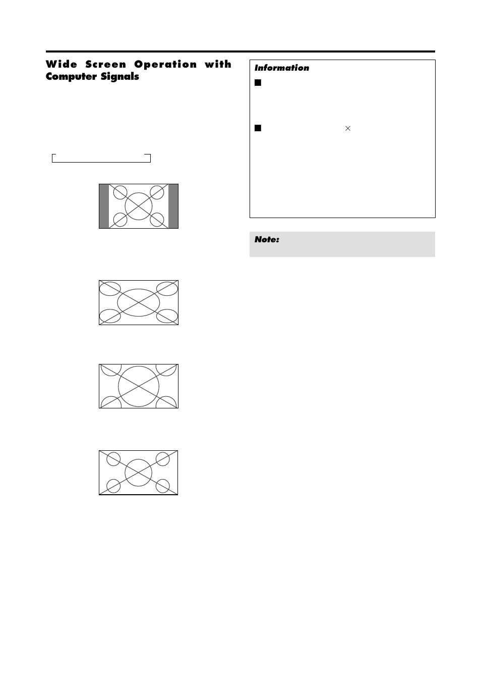 Wide screen operation with computer signals | NEC PX-42VP4D User Manual | Page 21 / 56