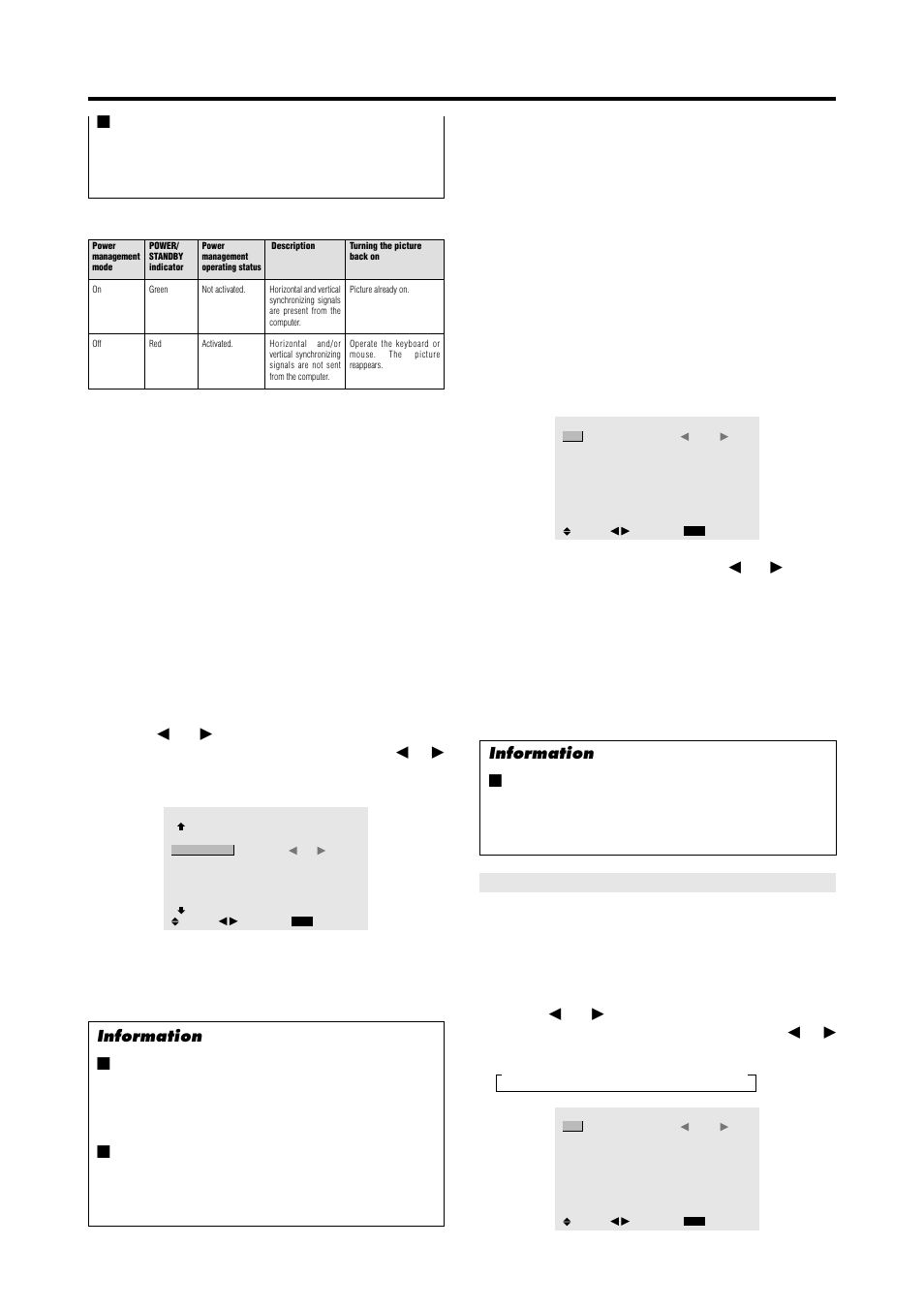 Button is pressed, Set the long life mode using | NEC PX-42VP4D User Manual | Page 34 / 56