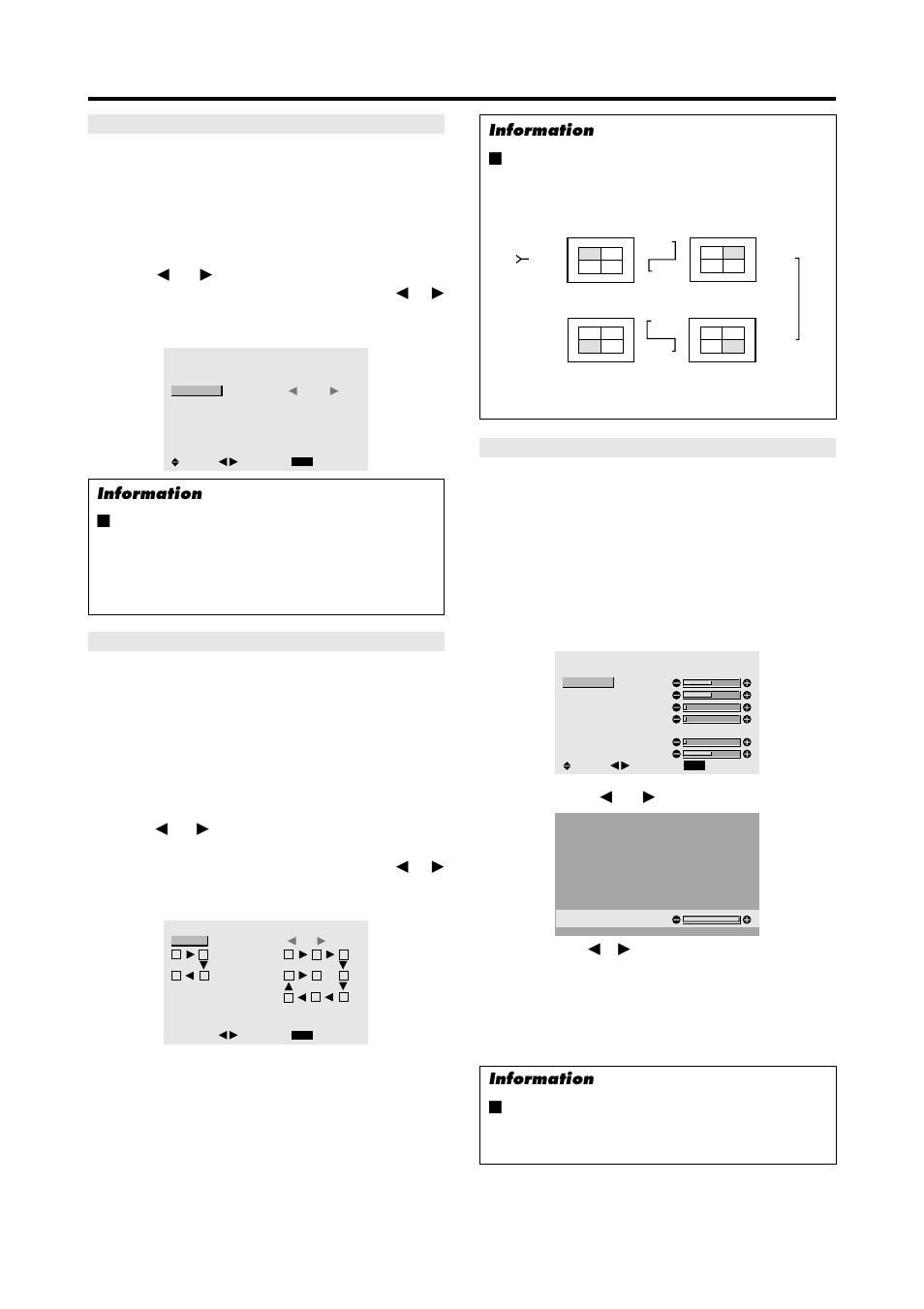Button is pressed, Adust using the, Buttons | If neither the, Off .... disables auto id function | NEC PX-42VP4D User Manual | Page 43 / 56