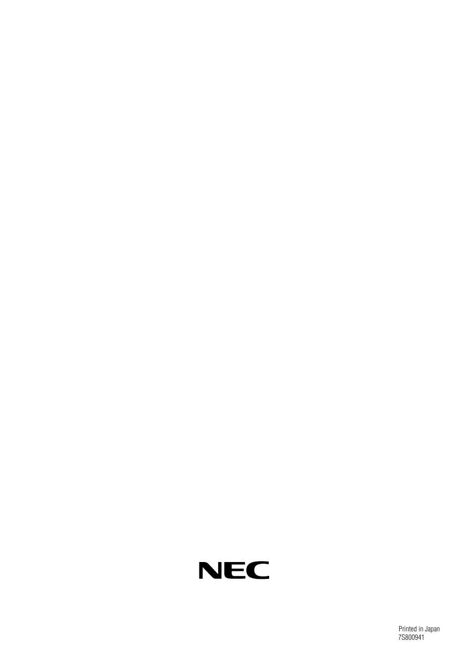 NEC PX-42VP4D User Manual | Page 56 / 56