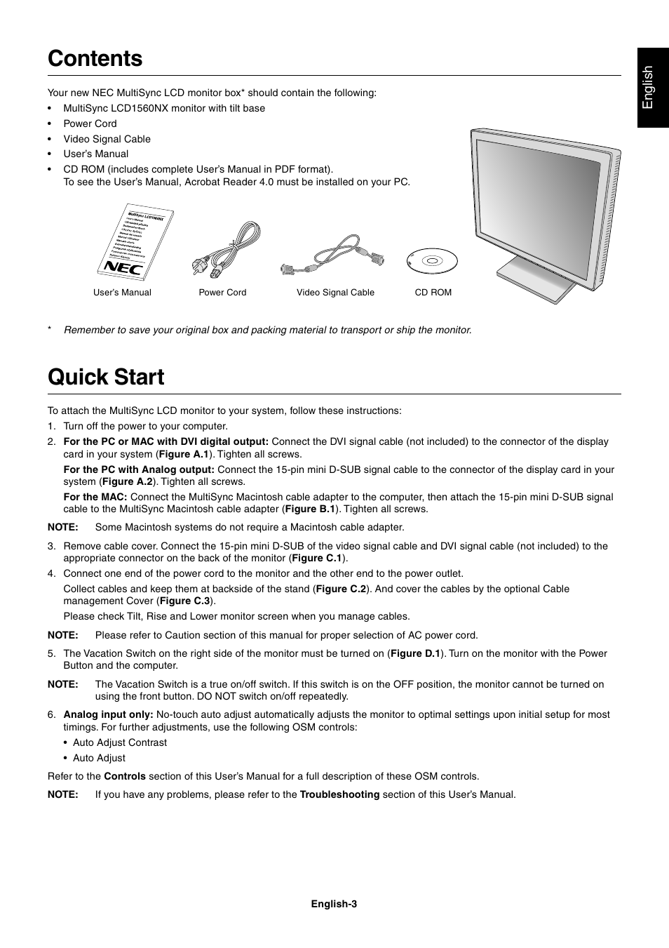 NEC LCD1560NX User Manual | Page 4 / 16