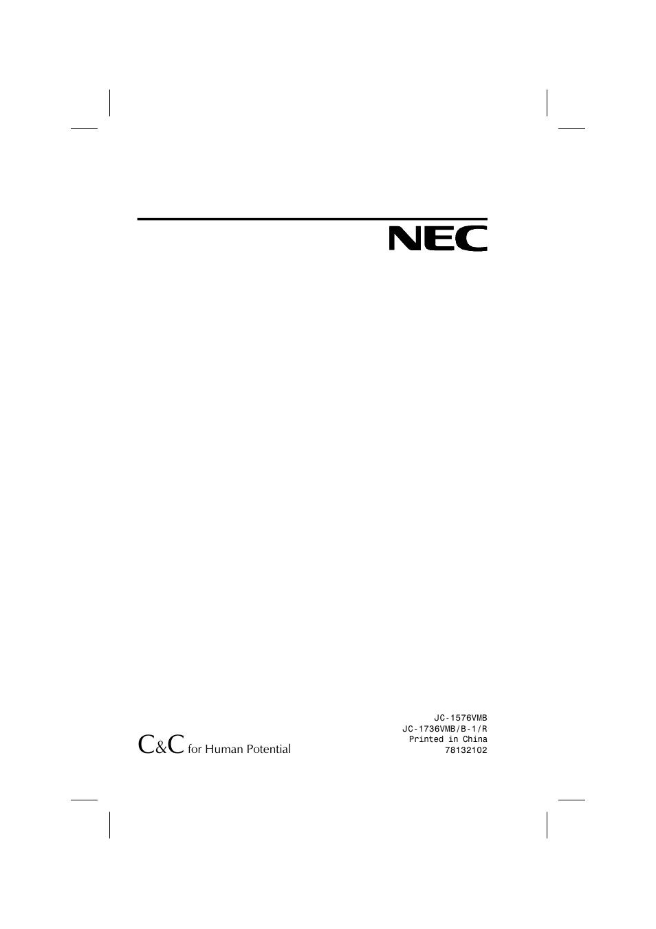 NEC A700 JC-1736VMB User Manual | Page 91 / 92