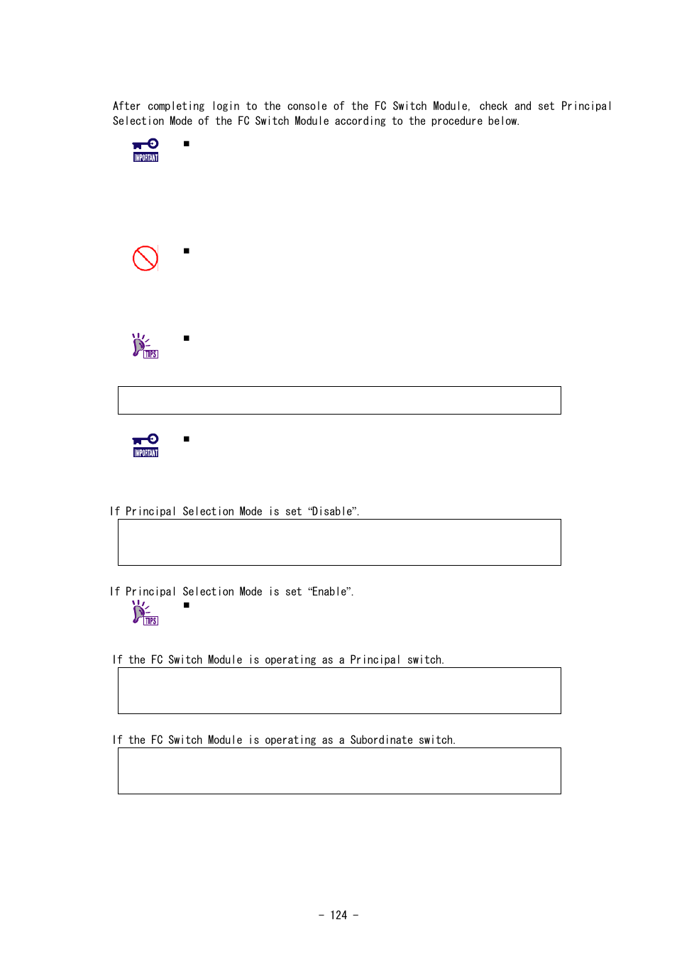 Checking / setting principal selection mode | NEC SIGMABLADE N8406-020 User Manual | Page 124 / 147