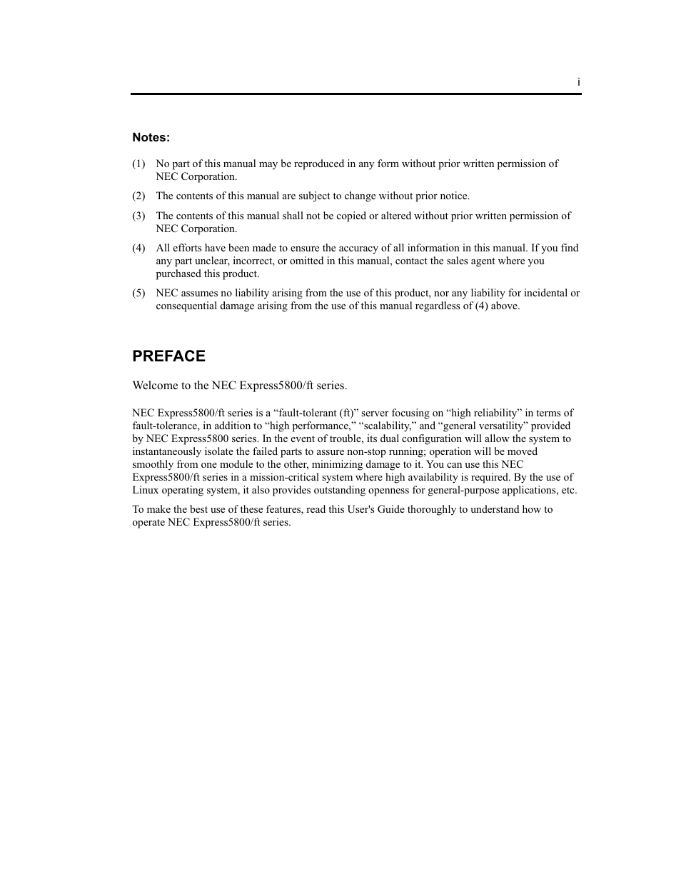 Preface | NEC Express5800 Series EXP320B User Manual | Page 13 / 358