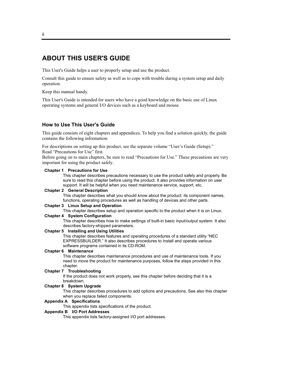 About this user's guide | NEC Express5800 Series EXP320B User Manual | Page 14 / 358