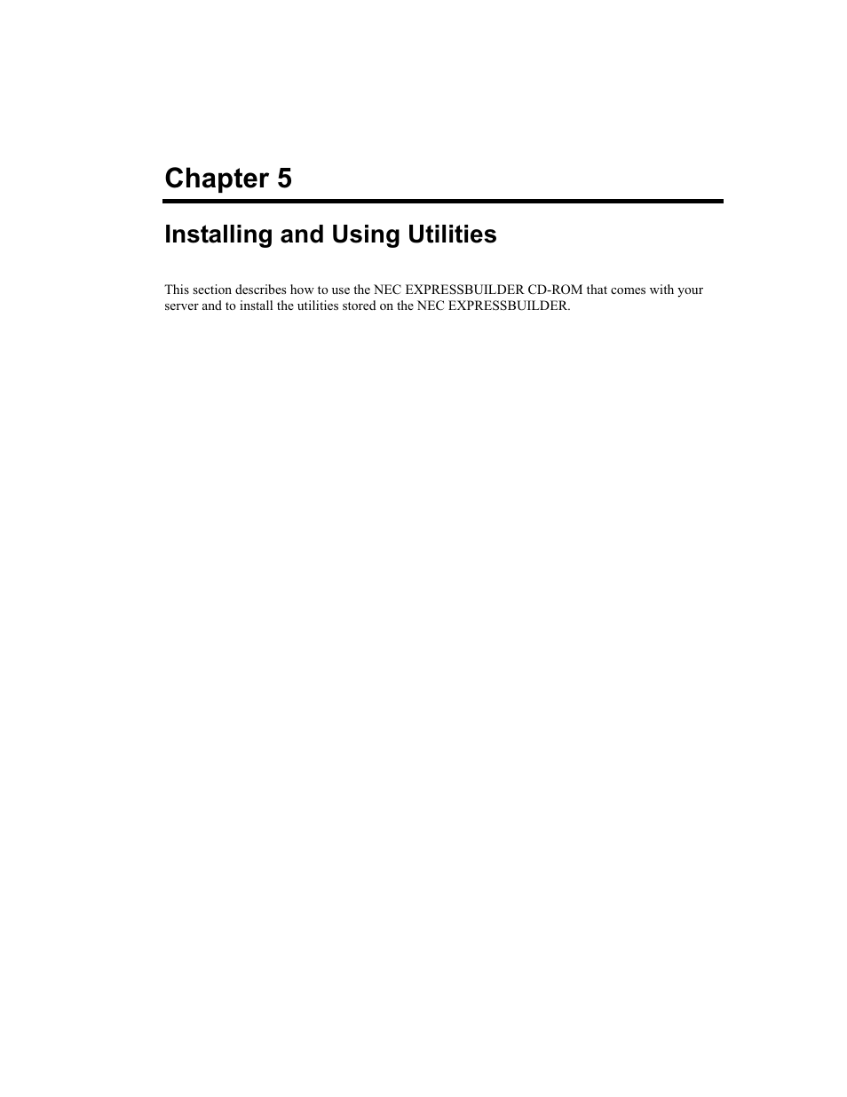 Chapter 5 | NEC Express5800 Series EXP320B User Manual | Page 185 / 358