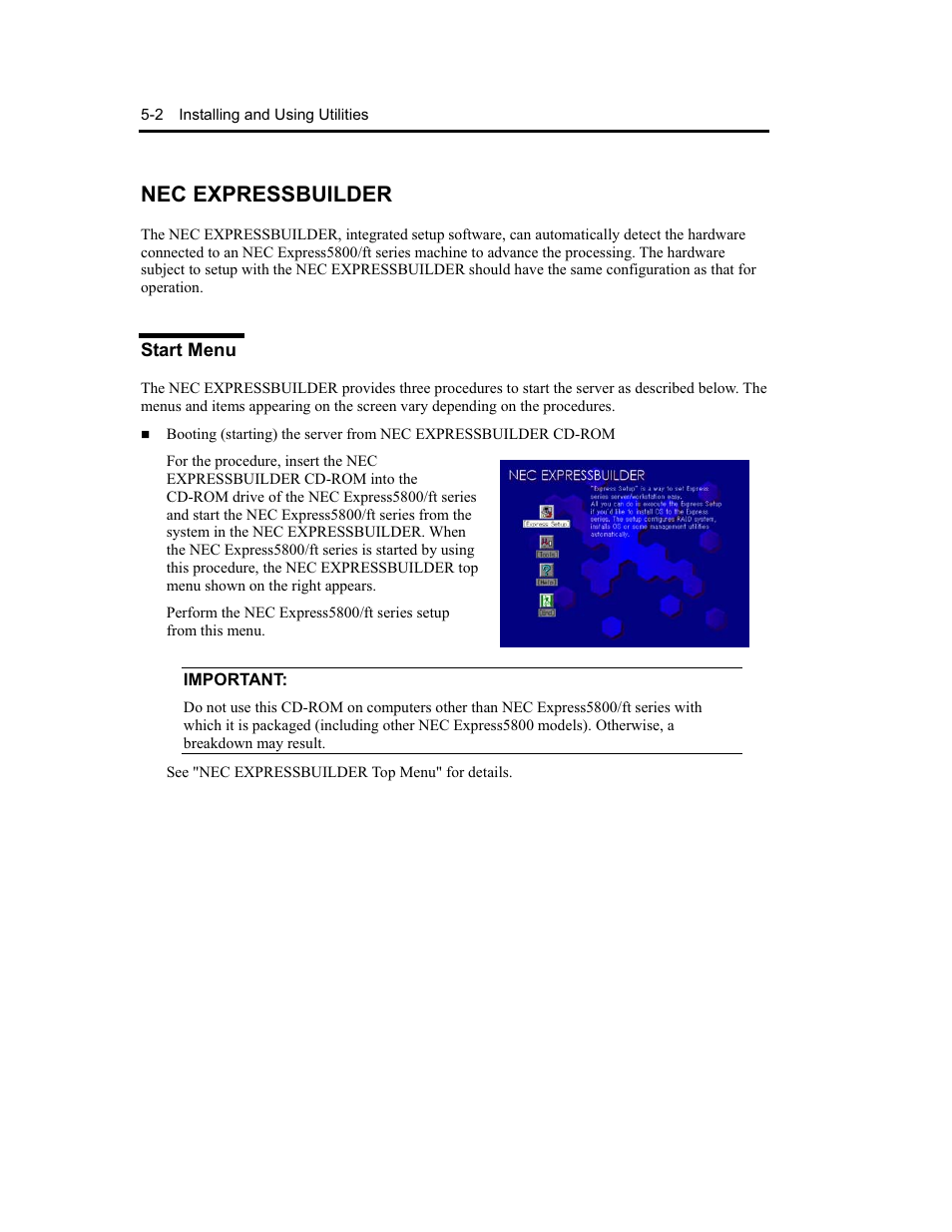 Nec expressbuilder | NEC Express5800 Series EXP320B User Manual | Page 186 / 358