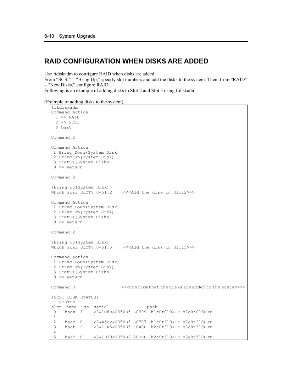 Raid configuration when disks are added | NEC Express5800 Series EXP320B User Manual | Page 322 / 358