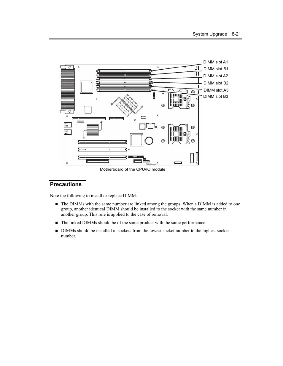Precautions | NEC Express5800 Series EXP320B User Manual | Page 333 / 358