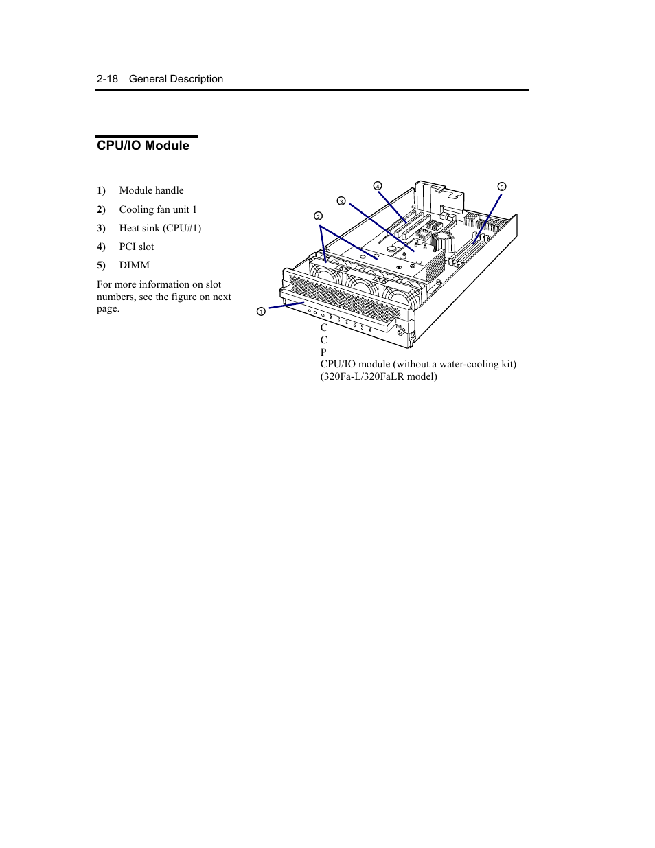 Cpu/io module | NEC Express5800 Series EXP320B User Manual | Page 62 / 358