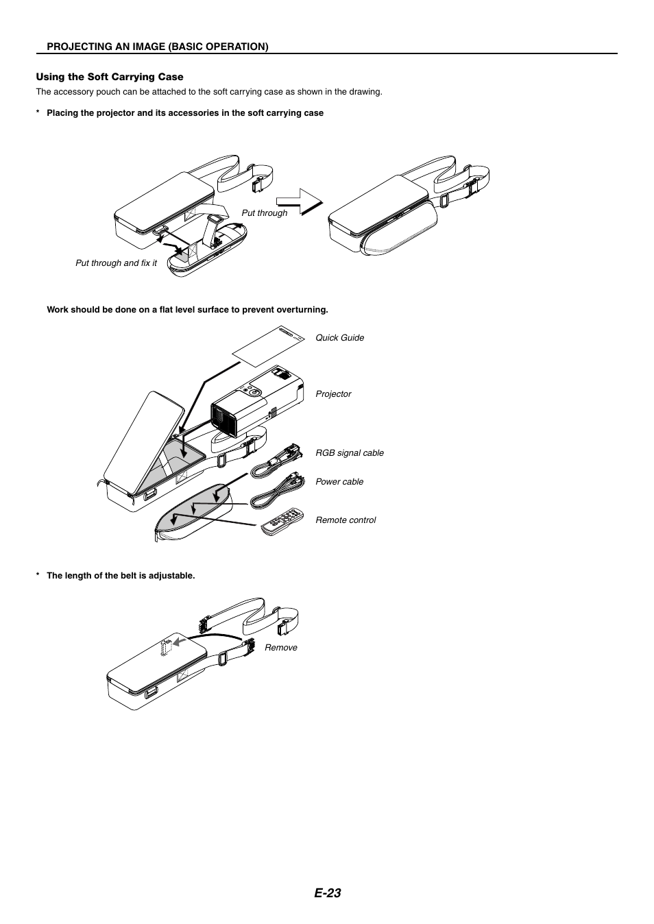 E-23 | NEC LT170 User Manual | Page 23 / 45