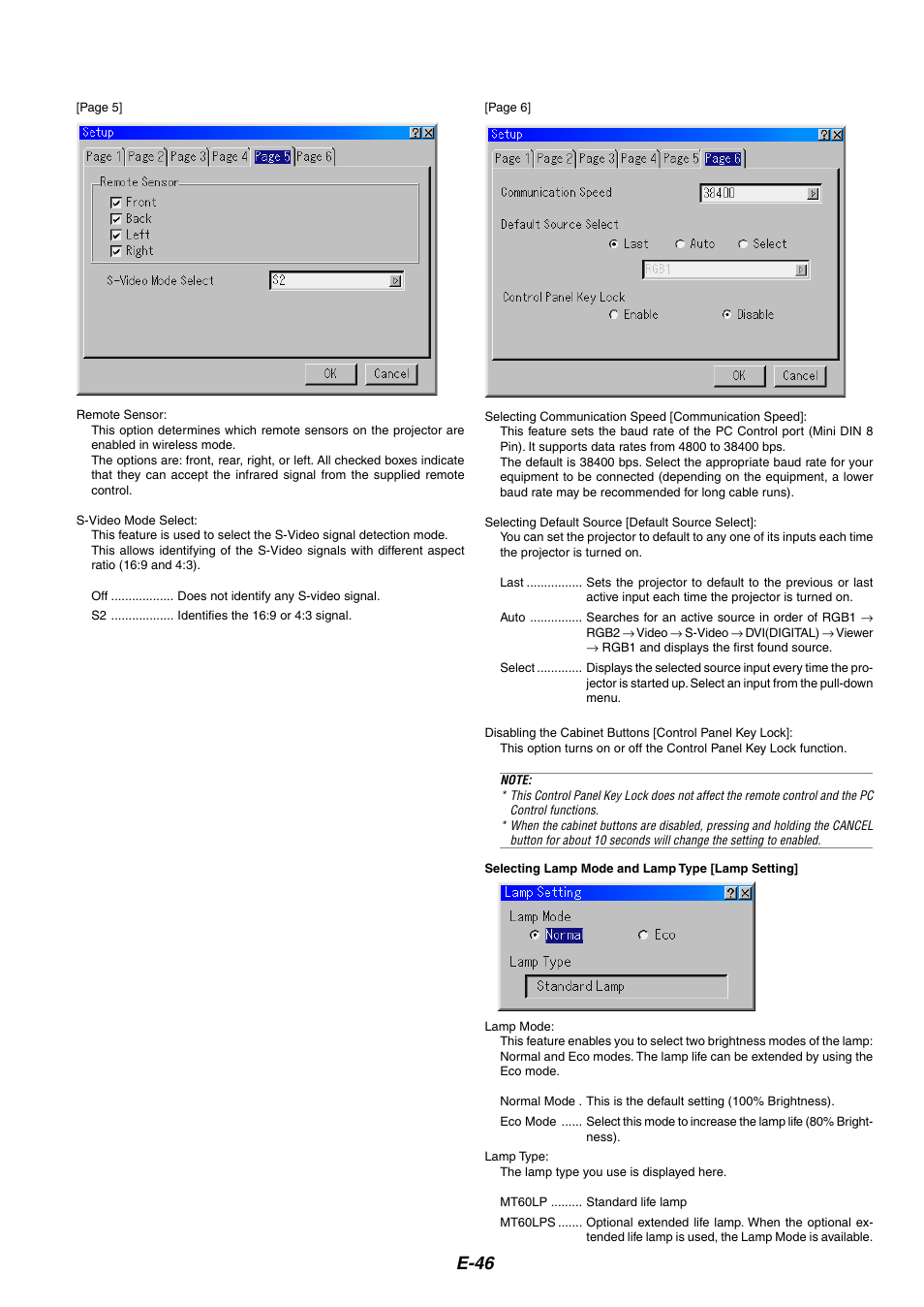 E-46 | NEC MT1065 User Manual | Page 50 / 70