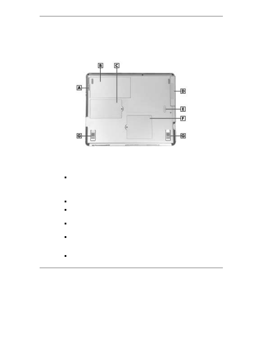 Around the bottom of the system, Bottom features | NEC L320 User Manual | Page 26 / 198