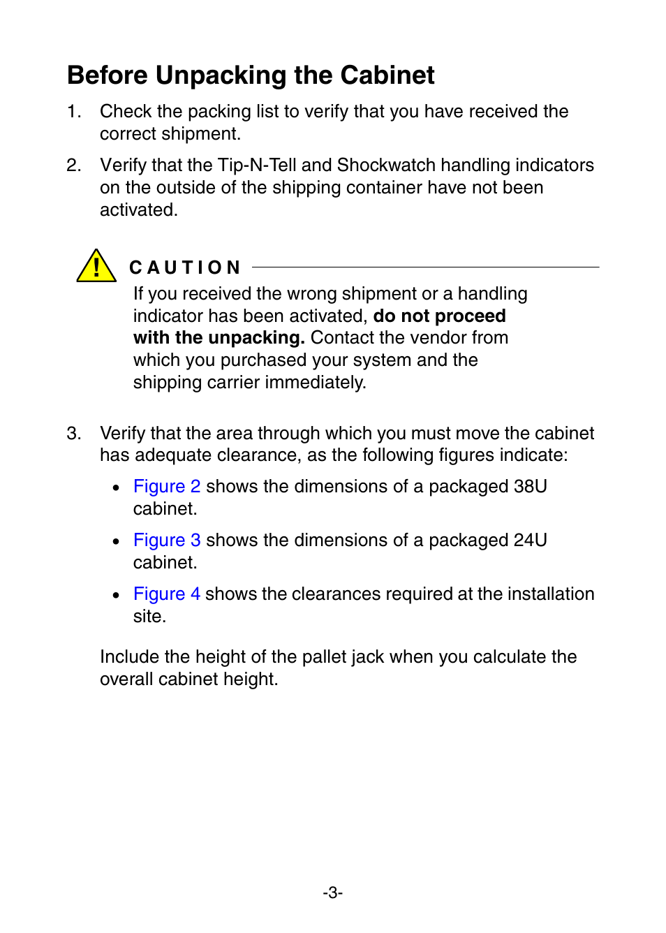 Before unpacking the cabinet | NEC Express 456-01721-000 User Manual | Page 7 / 26