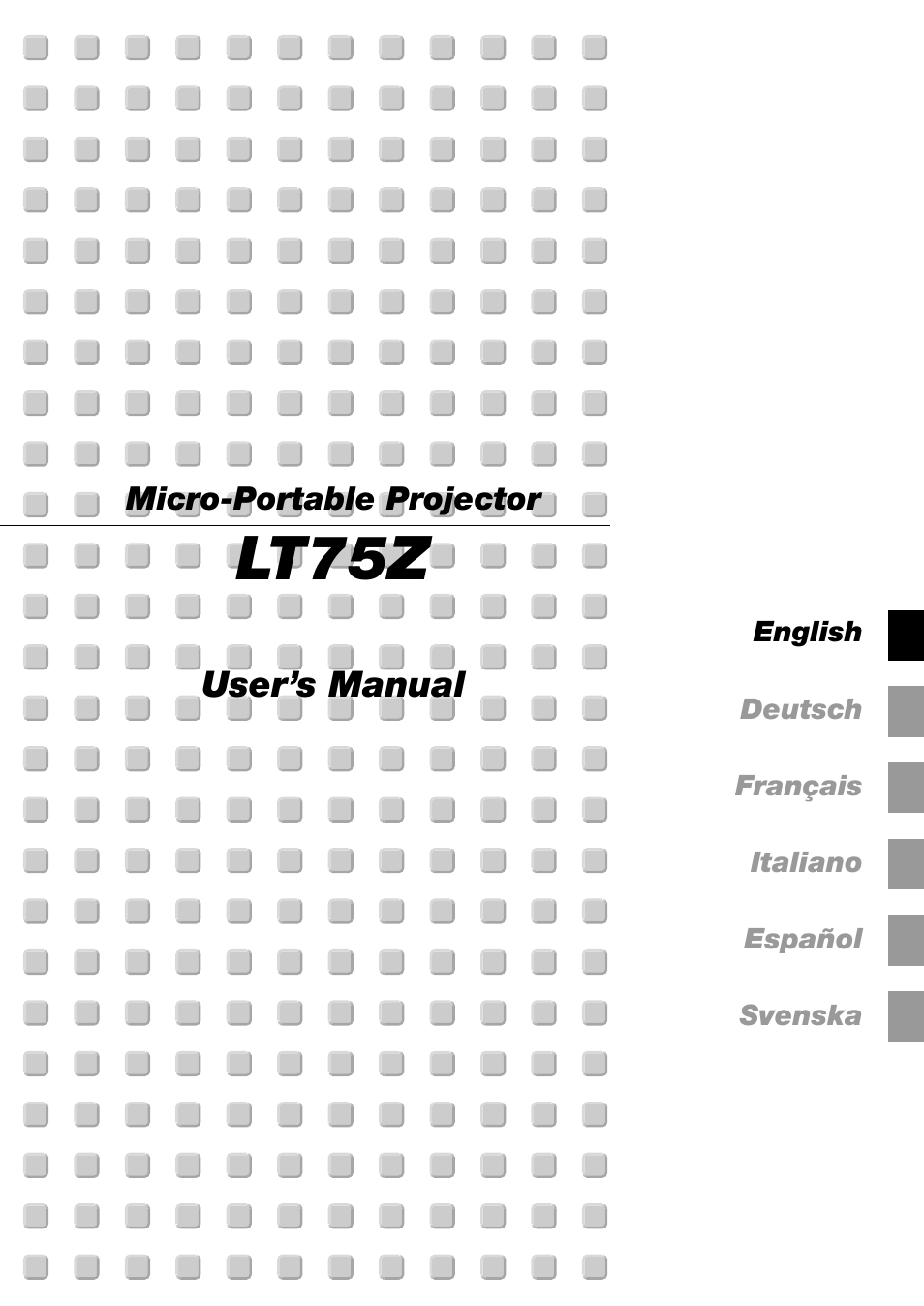 NEC LT75Z User Manual | 40 pages