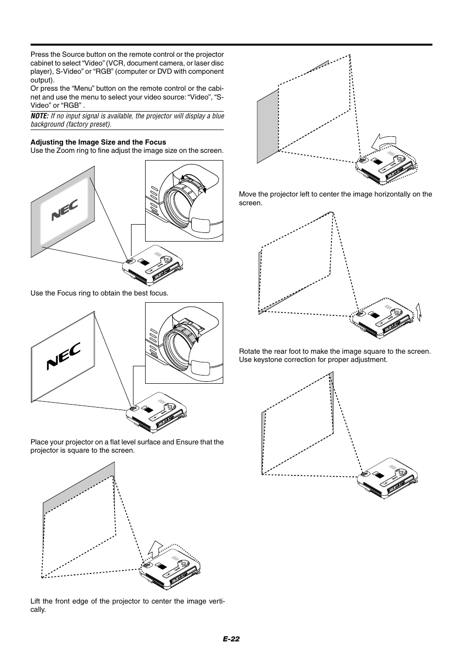 NEC LT75Z User Manual | Page 22 / 40