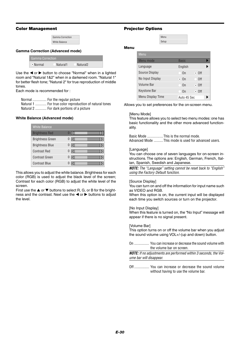 NEC LT75Z User Manual | Page 30 / 40