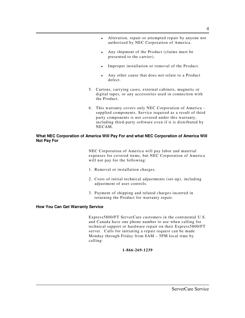 NEC Care Express5800/FT User Manual | Page 10 / 14