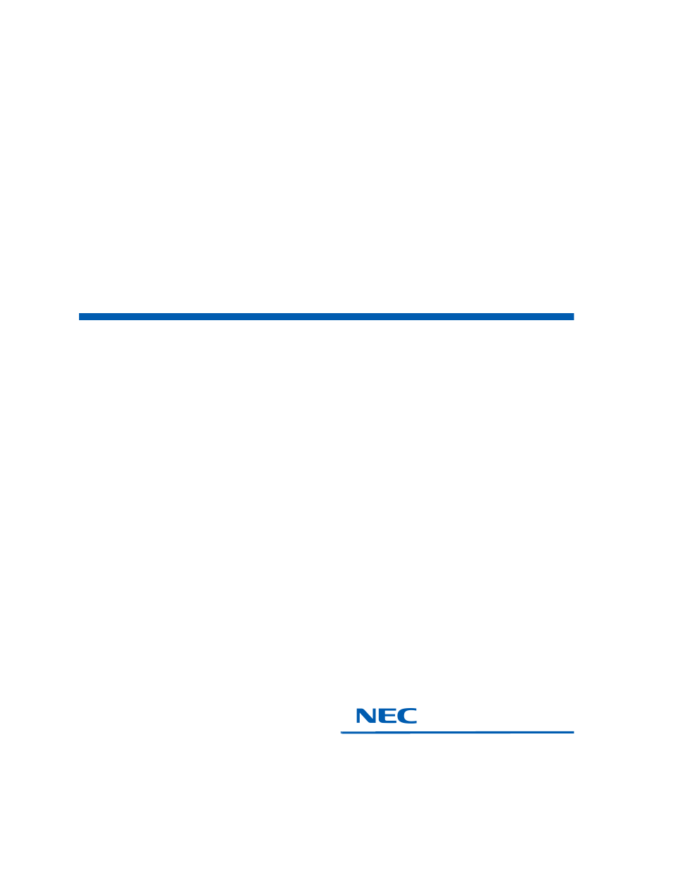 NEC MH160 User Manual | 46 pages