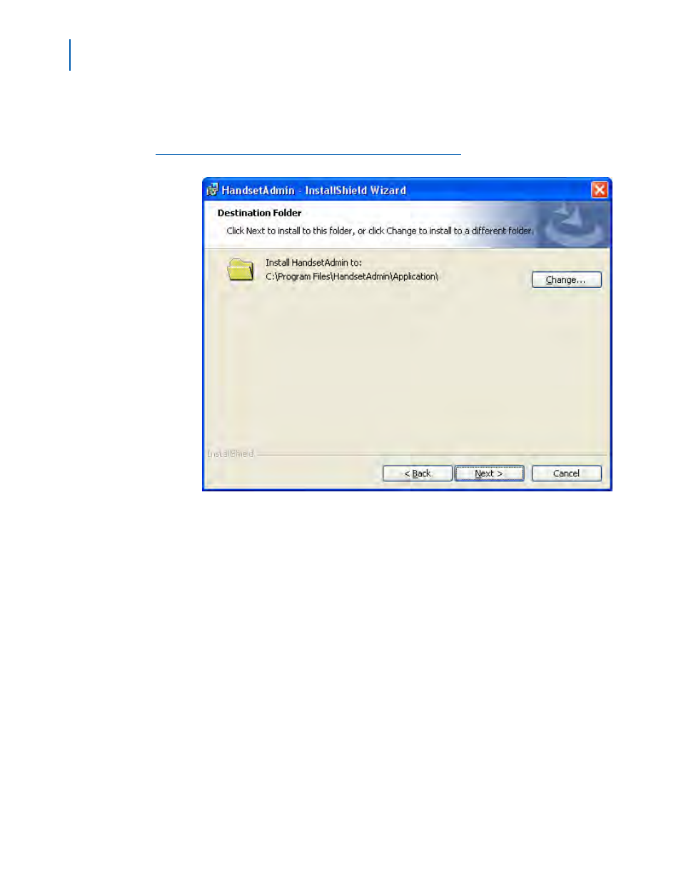 Installshield wizard: destination folder -4 | NEC MH160 User Manual | Page 14 / 46