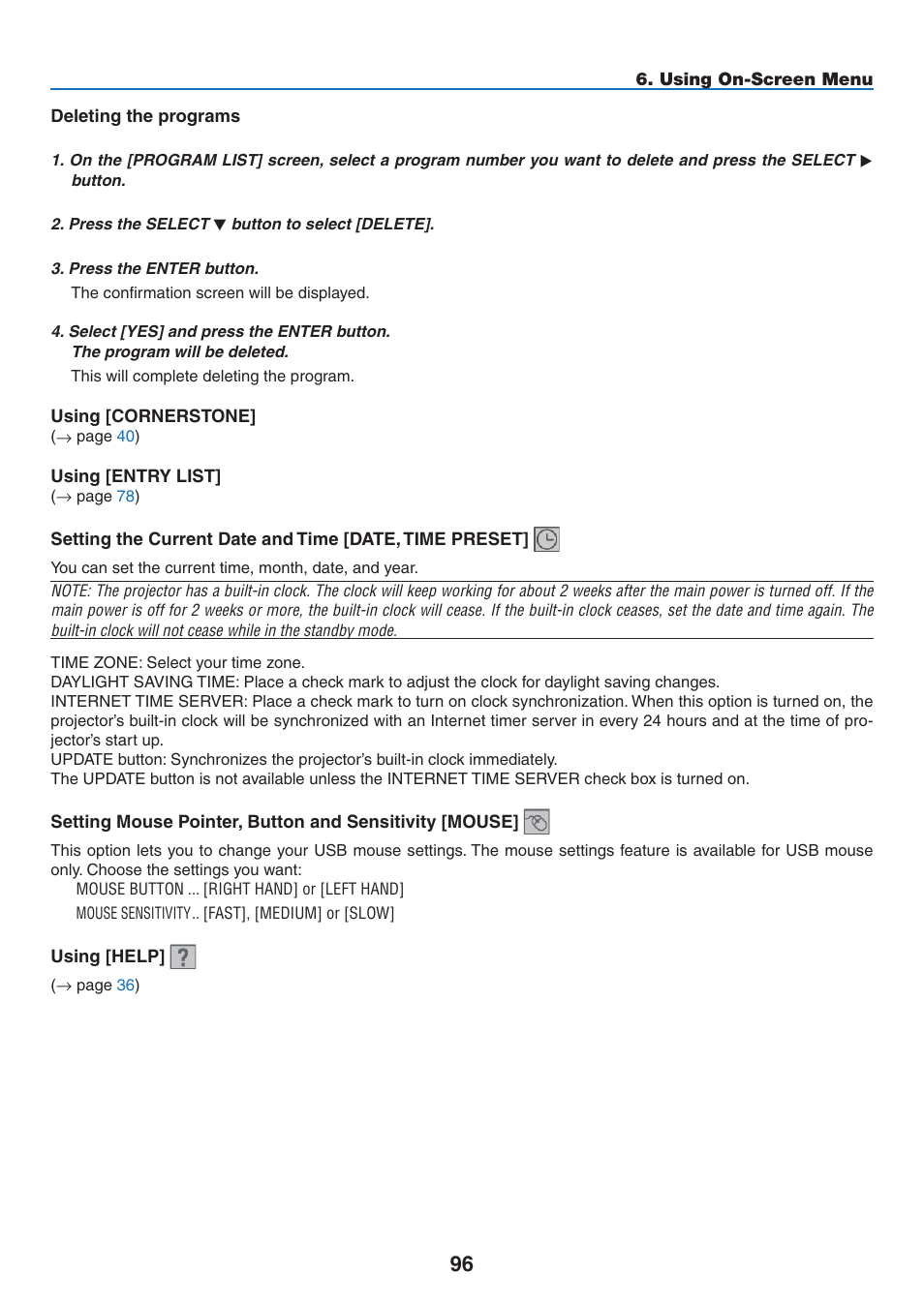 NEC NP3151W User Manual | Page 110 / 172