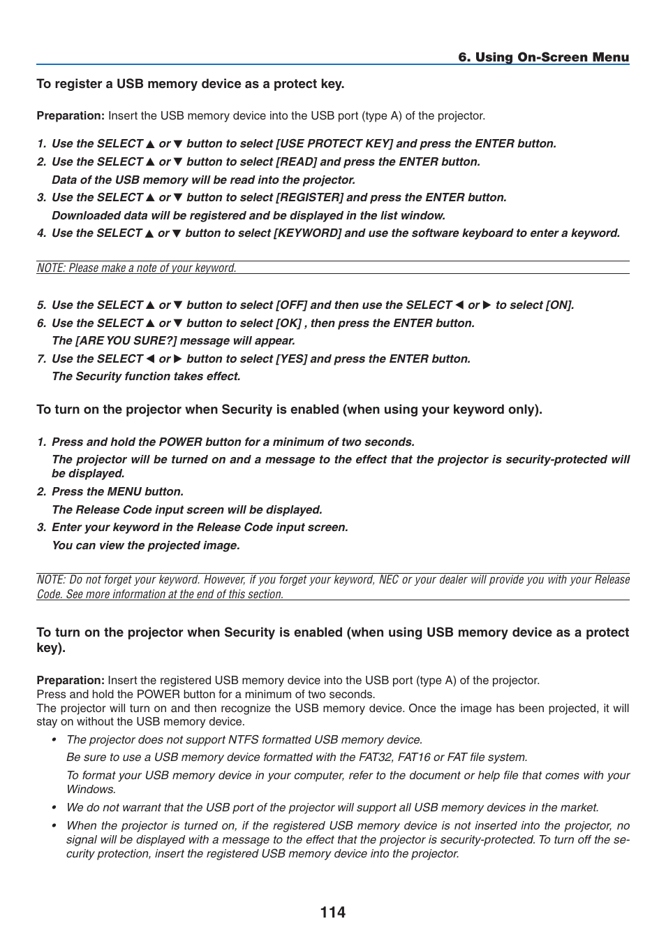 NEC NP3151W User Manual | Page 128 / 172