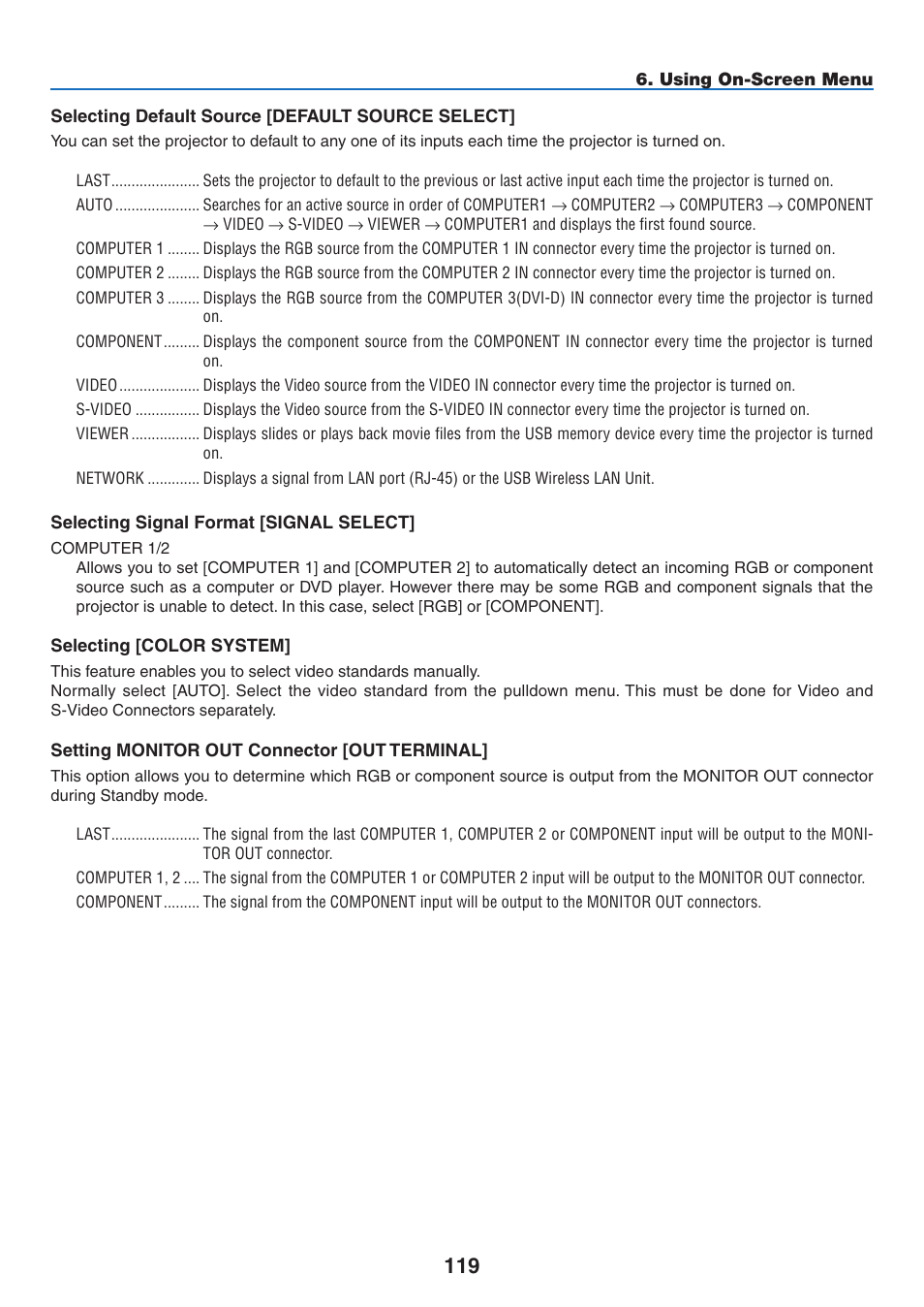 NEC NP3151W User Manual | Page 133 / 172