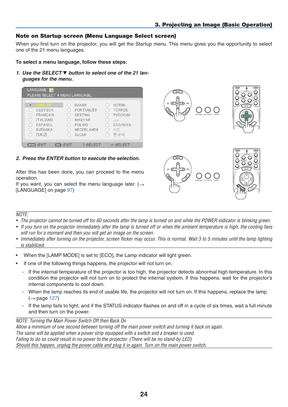 NEC NP3151W User Manual | Page 38 / 172