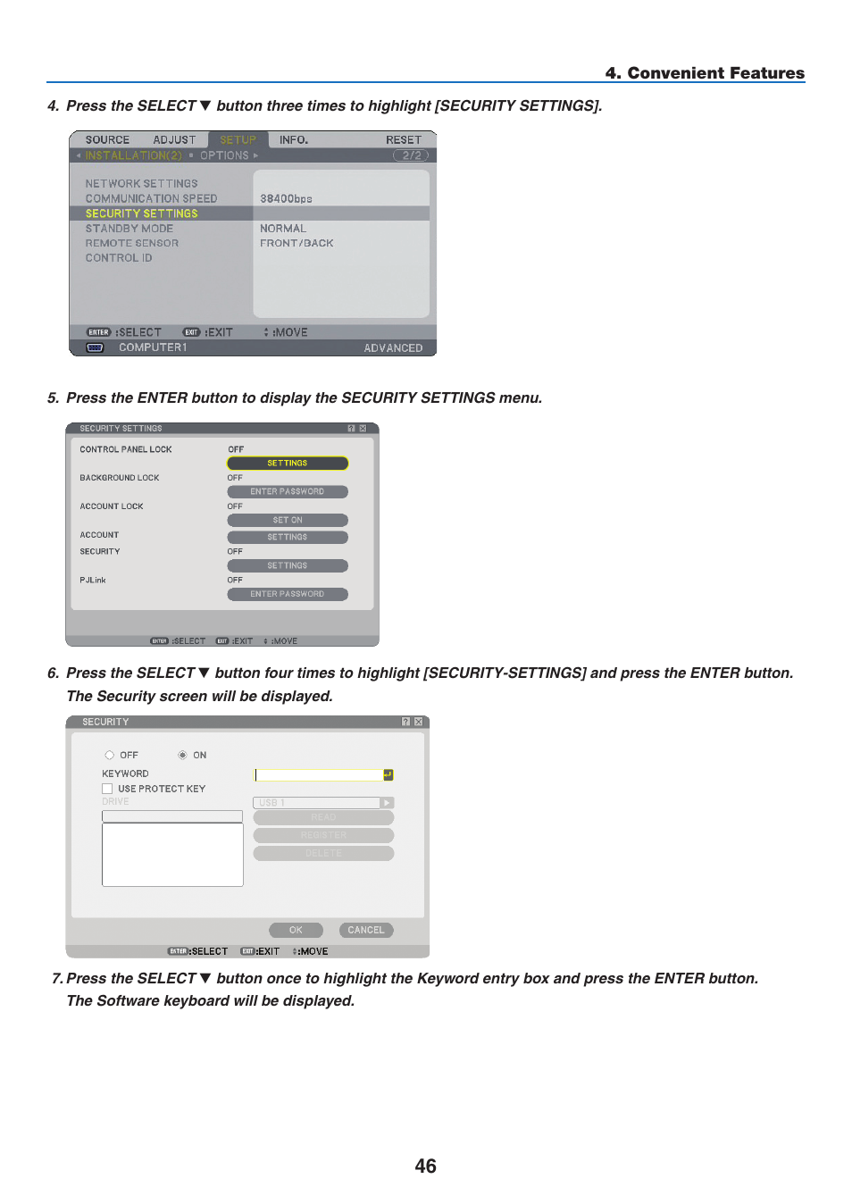 NEC NP3151W User Manual | Page 60 / 172