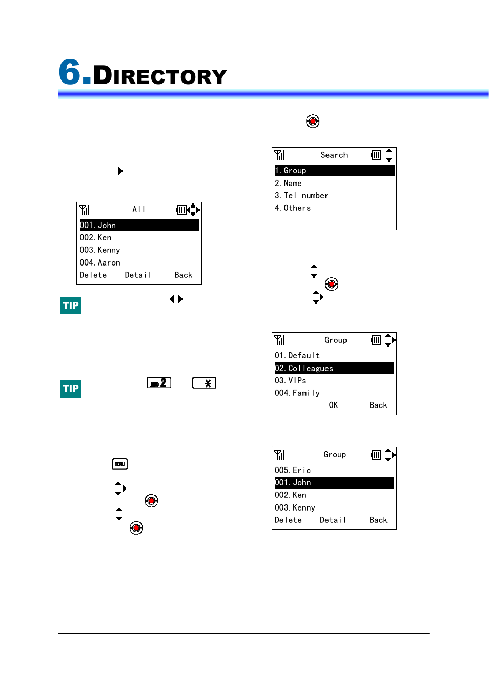 Irectory | NEC IP3AT-8WV(AUSTRALIA) User Manual | Page 41 / 104