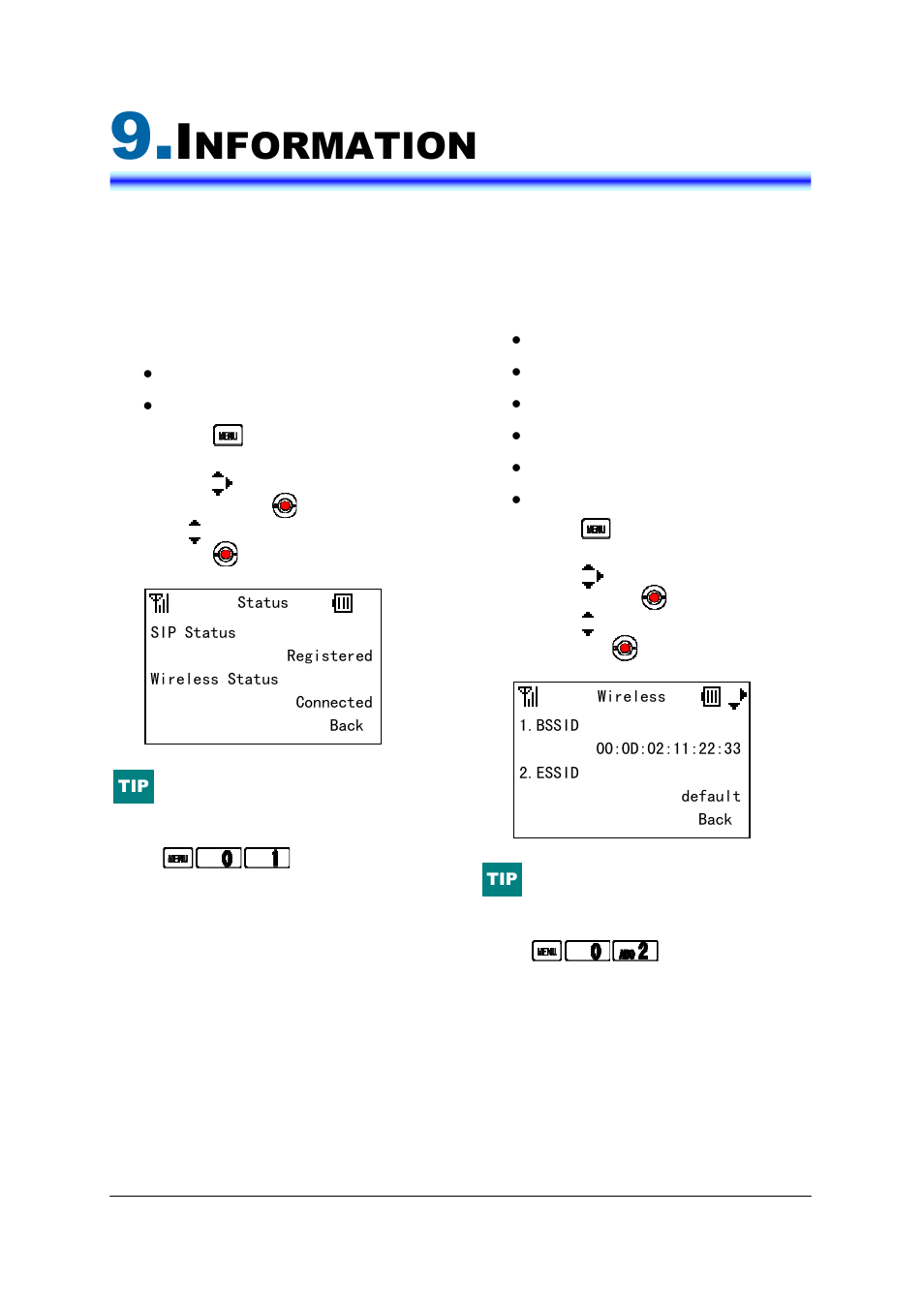 Nformation | NEC IP3AT-8WV(AUSTRALIA) User Manual | Page 69 / 104