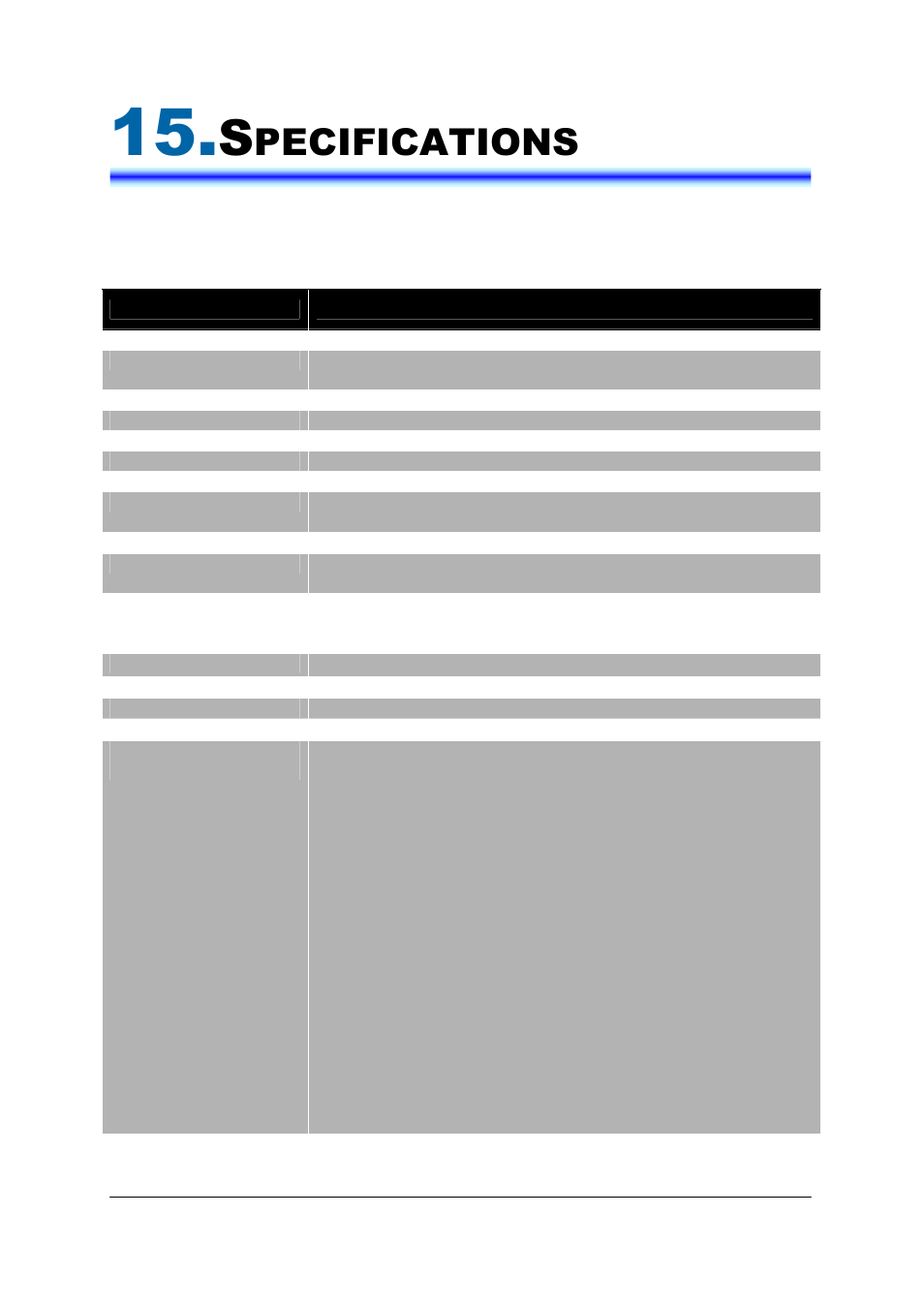 Pecifications | NEC IP3AT-8WV(AUSTRALIA) User Manual | Page 87 / 104