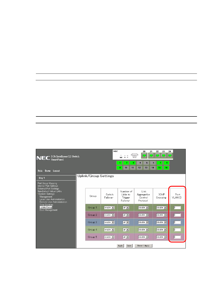 Vlan, Pvid, 1q vlan tagging | Port vlan id configuration | NEC N8406-022A User Manual | Page 16 / 90