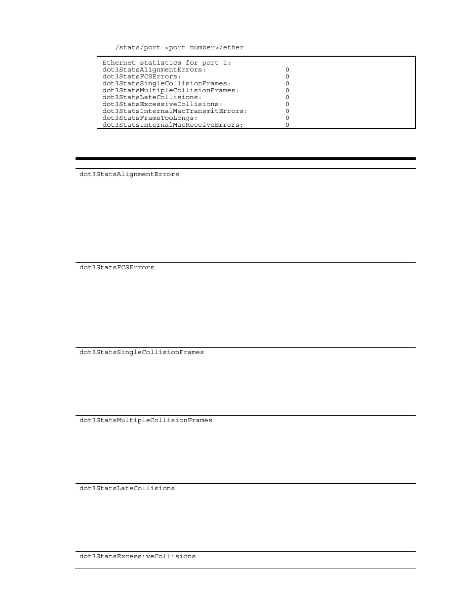 Ethernet statistics | NEC N8406-022A User Manual | Page 48 / 90